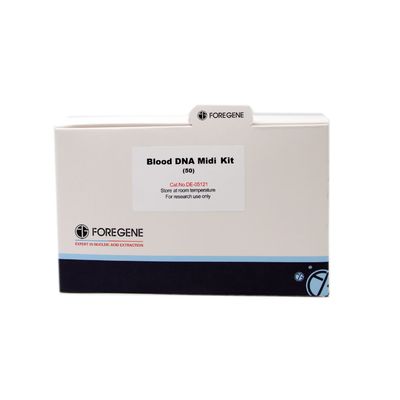 Lab Reagen Blood DNA Midi Kit Kit Isolasi DNA Untuk Pemurnian DNA Genom