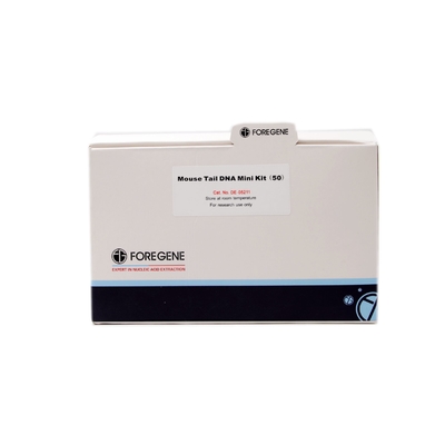 Lab Reagen Mouse Tail DNA Mini Kit Untuk Pemurnian DNA Genom Dalam 1 Jam