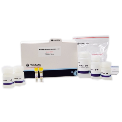 Lab Reagen Mouse Tail DNA Mini Kit Untuk Pemurnian DNA Genom Dalam 1 Jam