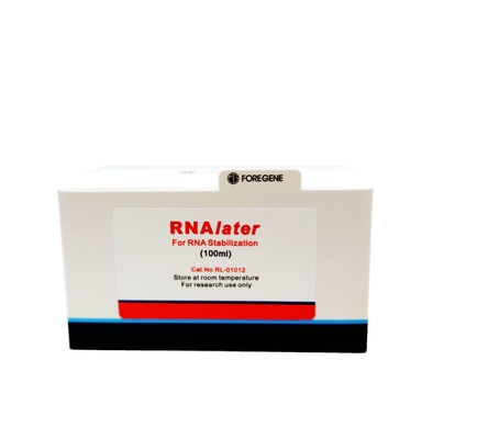 50ml 100ml 100ml×4 RNA Isolation Kits Solusi Perlindungan RNAlater Untuk Sampel Jaringan