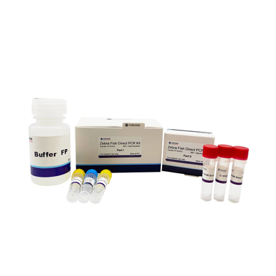 Sistem PCR Kekhususan Lebih Tinggi Kit PCR Langsung Untuk Reaksi PCR Langsung Ikan Zebra