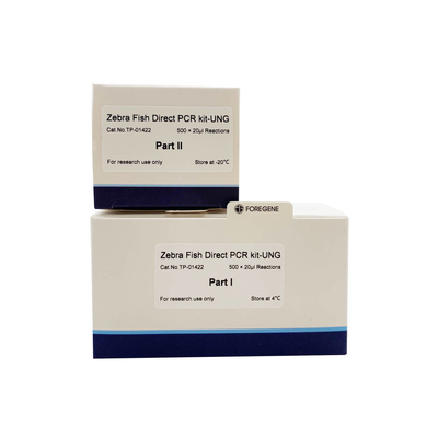 Biologi molekuler reagen PCR Zebra Fish Direct PCR Kit dengan UNG tanpa pemurnian DNA sebelumnya