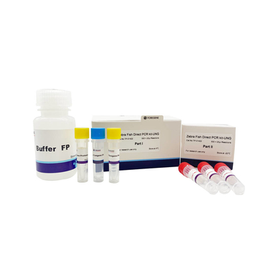 Biologi molekuler reagen PCR Zebra Fish Direct PCR Kit dengan UNG tanpa pemurnian DNA sebelumnya