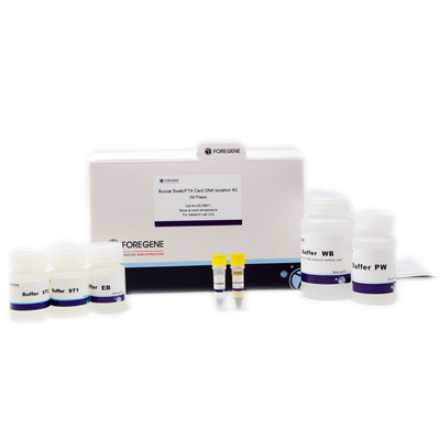 Suhu Kamar Cepat Buccal Swab FTA Card Kit Isolasi DNA Untuk Ekstraksi Dna Genomic