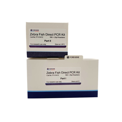 Sistem PCR spesifisitas yang lebih tinggi Zebra Fish Direct PCR Kits untuk reaksi PCR langsung