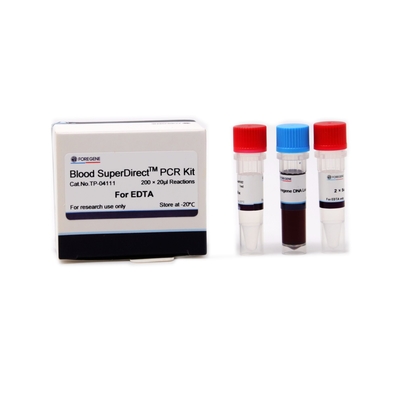 Sistem PCR amplifikasi yang kuat Kit PCR SuperDirect Darah Dengan EDTA tanpa perlakuan awal