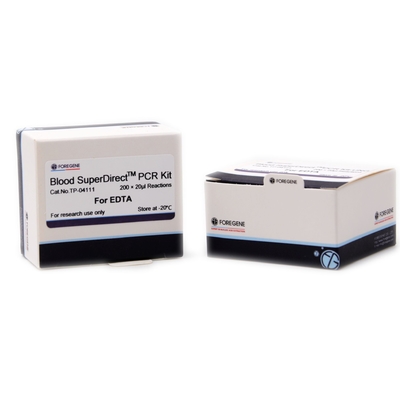 Sistem PCR amplifikasi yang kuat Kit PCR SuperDirect Darah Dengan EDTA tanpa perlakuan awal