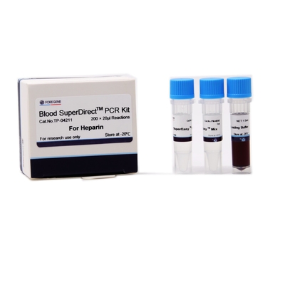 Reagen laboratorium bio molekul Kit PCR Darah Langsung dengan Heparin tanpa pemurnian DNA