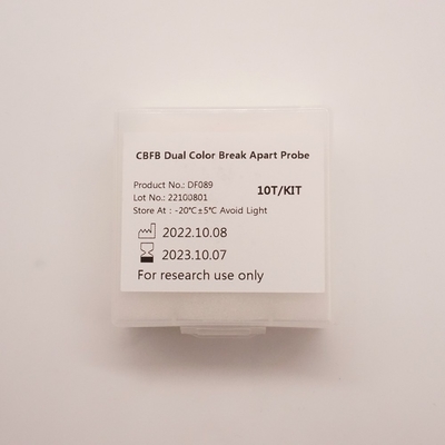 Fluoresensi In Situ Hybridization Reagen CBFB Dual Color Break Apart Probe