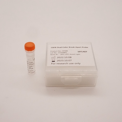 Fluoresensi In Situ Hybridization Reagen CBFB Dual Color Break Apart Probe