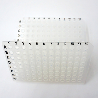 Foregene 10 Piring/Kit Lab Habis Transparan 96 Sumur PCR Piring 100ul 200ul