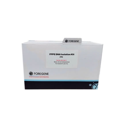 Kit Isolasi DNA FFPE Regeant Lab Cepat 50T 100T Tanpa Kontaminasi RNase