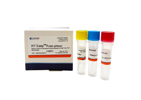 Kit Transkriptase Terbalik RT Easy II 25T Cepat Dengan DNase Untuk PCR Waktu Nyata