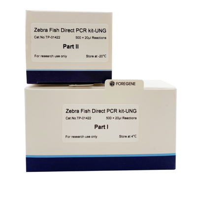 Sistem PCR Anti Polusi Zebra Fish Direct PCR Kit Dengan Enzim UNG