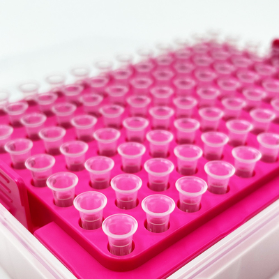 100% Ujung Pipet Filter Polypropylene 10ul Bebas DNA RNA