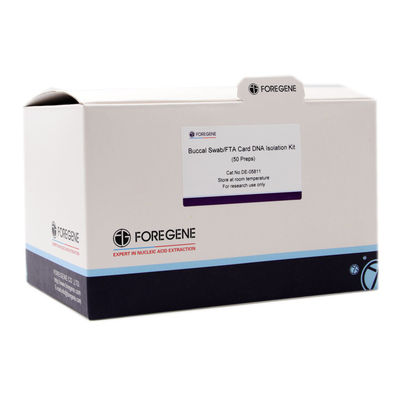 Buccal Swab Kartu FTA Kit Isolasi DNA Kolom Spin Akrilamida Linier