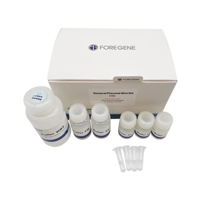 Kolom Pemurnian Kit Isolasi DNA Reagen Lab Umum Plasmid Mini Kemurnian Tinggi