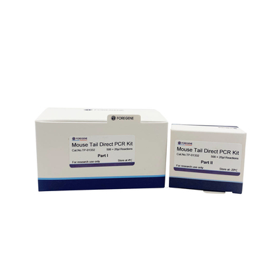 Kit PCR Langsung Ekor Tikus Kemurnian Kit PCR Hasil Ekstraksi DNA Tinggi tanpa Pemurnian DNA pemurnian kolom spin