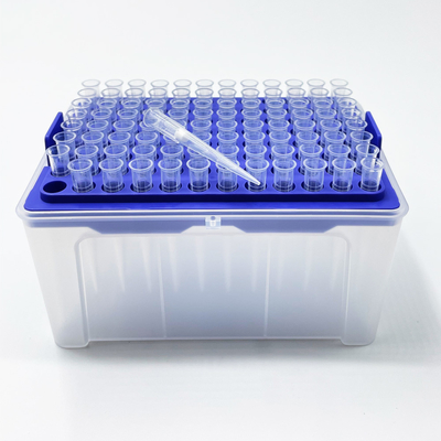Tip Pipet Bahan PP Medis Impor 100ul Dengan DNase Gratis Dan RNase Gratis