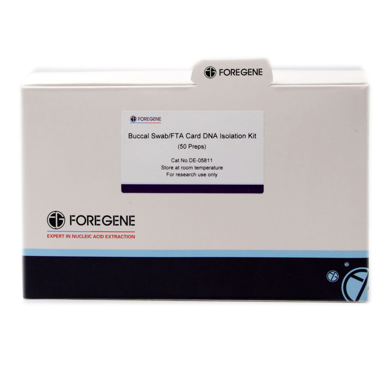 Buccal Swab FTA Card Kit Isolasi DNA 50 Persiapan Untuk Penggunaan Penelitian Lab