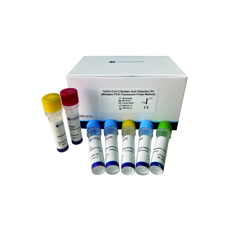 48/96 Tes Covid 19 RT PCR Test Kit Kit Tes Asam Nukleat Covid 19 CE
