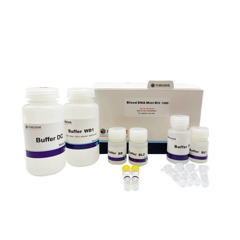 Pemurnian DNA Genomik Kit Isolasi DNA Dari Percobaan biologi Whole Blood ekstraksi DNA genom