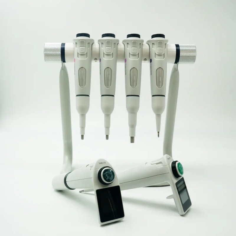 Single Channel Electronic Digital Repetitive E Pipet Otomatis Disesuaikan mode manual volume cairan pipet otomatis